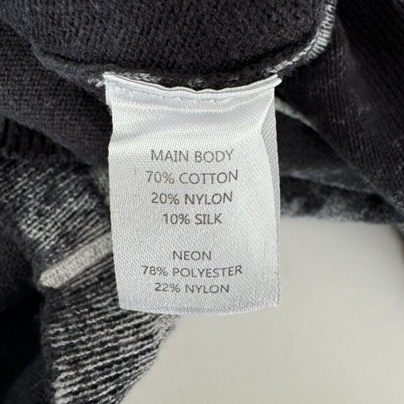 WISPR by Brodie Pullover Cropped Crewneck Sweater Rainbow Cuff Size Medium - Picture 8 of 9